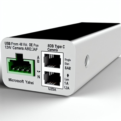 48V έως 12V POE Splitter IEEE802.3af με RJ45 και καλώδιο συνεχούς ρεύματος