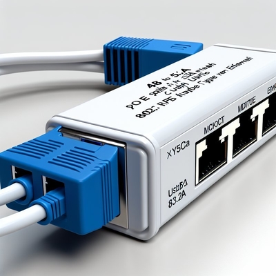 Διαχωριστής PoE 48V σε 5V 2.4A με εξόδους USB και RJ45 IEEE 802.3af