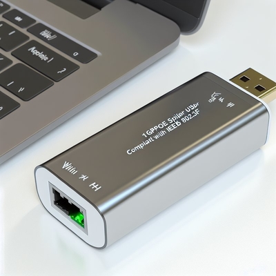 Διαχωριστής POE 48V σε 24V 1Gbps IEEE 802.3af για Κάμερες Ασφαλείας