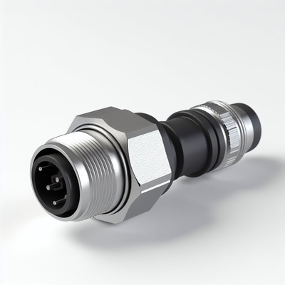 Αδιάβροχος σύνδεσμος M12 IP67 3Pin Αρσενικό σε Θηλυκό Καλώδιο Φωτισμού LED