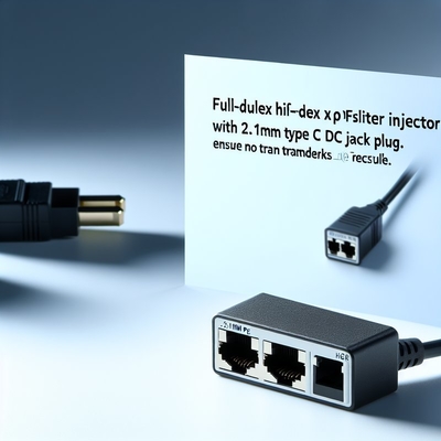48V έως 24V 12V 5V POE Splitter με Jack συνεχούς ρεύματος τύπου C 2,1 mm 5,5 mm