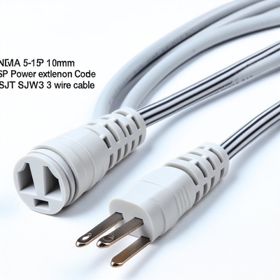 Καλώδιο τροφοδοσίας NEMA 5-15P σε 5-15R 0.5m SJT 16AWG 125V 15A