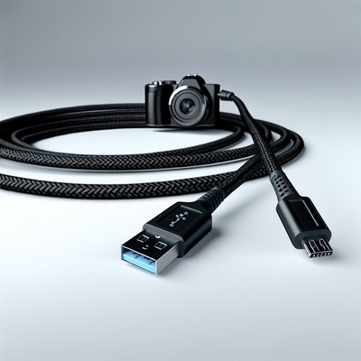 Μαύρο καλώδιο USB 2.0 σε Micro USB 1m 1.5m Μεταφορά δεδομένων Φόρτιση