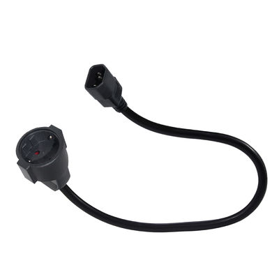 Μετατροπέας ρεύματος IEC C14 σε Schuko θηλυκό, 10A 250V H05VV-F