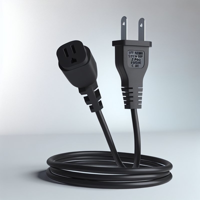 1FT NEMA 1-15P to C7 Power Cord 2-Prong AC Cable