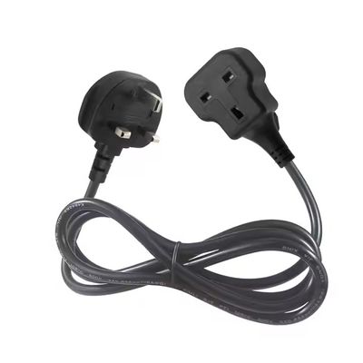 Επέκταση καλωδίου ρεύματος με ασφάλεια Ηνωμένου Βασιλείου 13A 250V Αρσενικό σε Θηλυκό