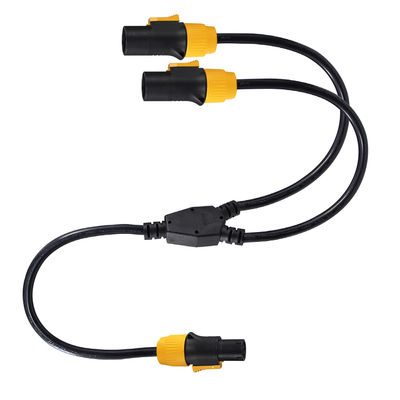 Δικτυακό δίκτυο PowerCON Y-Splitter Male to 2 Female 12AWG 20A 125V