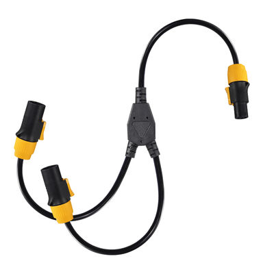 Δικτυακό δίκτυο PowerCON Y-Splitter Male to 2 Female 12AWG 20A 125V
