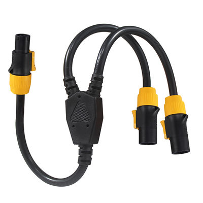 Δικτυακό δίκτυο PowerCON Y-Splitter Male to 2 Female 12AWG 20A 125V