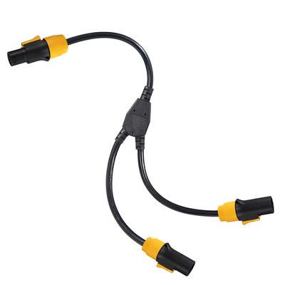 Δικτυακό δίκτυο PowerCON Y-Splitter Male to 2 Female 12AWG 20A 125V