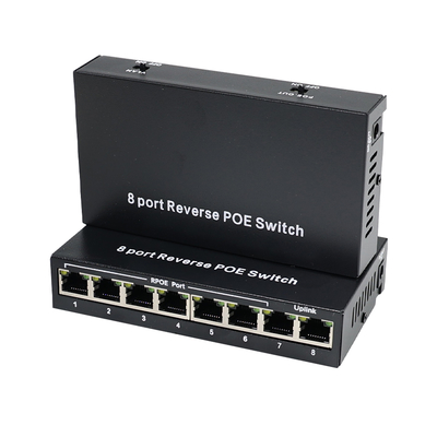 8-Port Reverse PoE Switch με 12V DC έξοδο για κάμερες IP