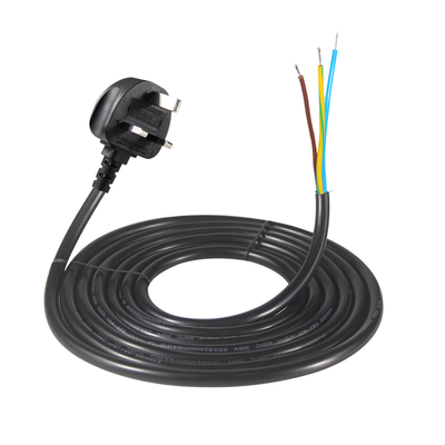 15A 125V NEMA 5-15P καλώδιο ρεύματος με απογυμνωμένα τενεκεδένια άκρα