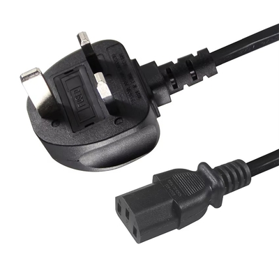 Καλώδιο τροφοδοσίας UK Plug σε IEC C13 1.8M 250V 10A για οθόνη υπολογιστή