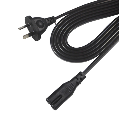 AU Εναρμόνιση στο C7 Power Cord 2 Core 1.8M 240V για Ηλεκτρονικά