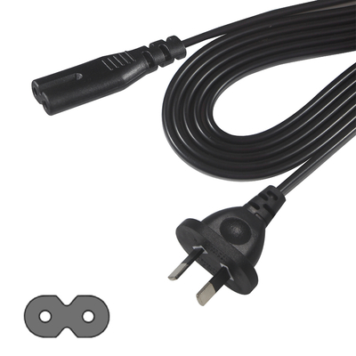 AU Εναρμόνιση στο C7 Power Cord 2 Core 1.8M 240V για Ηλεκτρονικά