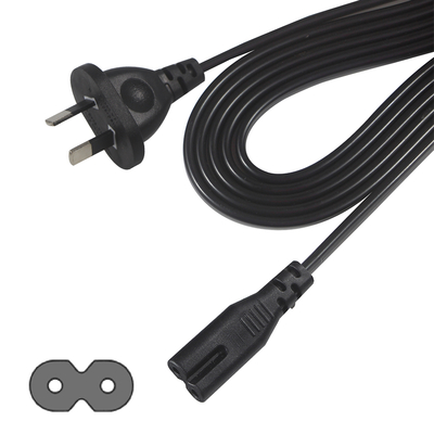 AU Εναρμόνιση στο C7 Power Cord 2 Core 1.8M 240V για Ηλεκτρονικά