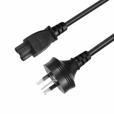 AU Συνδέστε το IEC C5 Power Cord 3 Core 1.8M 240V 2.5A Αυστραλιανό καλώδιο 3 πιν Cloverleaf για προσαρμογέα φορητού υπολογιστή και προβολέα