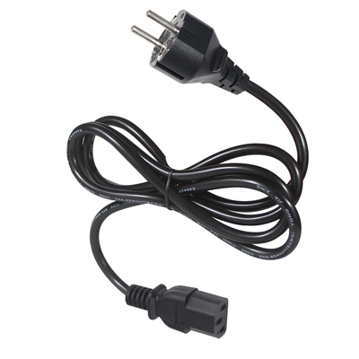 VDE 250V H05VV-F 3G1.0mm2 Schuko σε C13 καλώδιο ισχύος