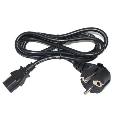 VDE 250V H05VV-F 3G1.0mm2 Schuko σε C13 καλώδιο ισχύος