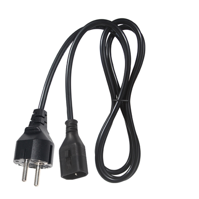 VDE H05VV-F 3G1.0mm2 Schuko σε C14 καλώδιο ισχύος για διακομιστές