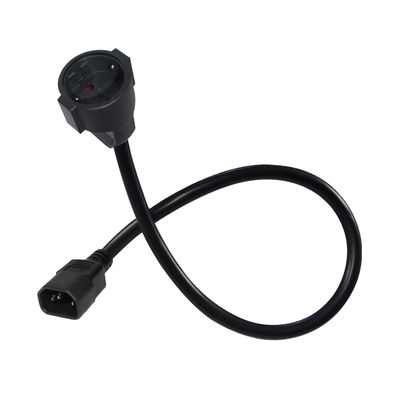 Καλώδιο αντάπτορα VDE CE Approved IEC C14 σε Schuko H05VV-F 3G1.0mm²