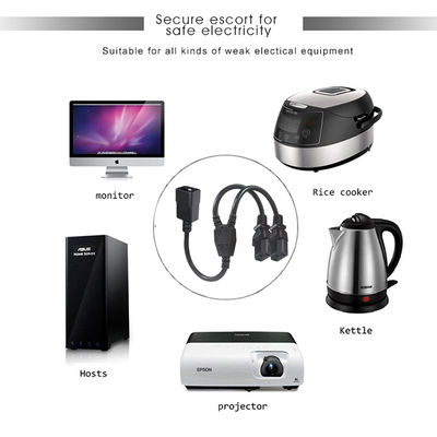 IEC 320 C13 έως C20 Σύρμα επέκτασης ρεύματος 14 AWG για ράκες διακομιστών και μονάδες υψηλής πυκνότητας ρεύματος