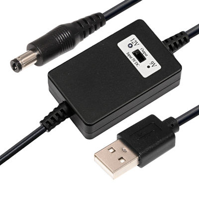 Καλώδιο μετατροπέα USB 9V για αυτοκίνητο λευκό 5V σε 12V