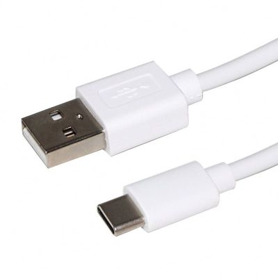 USB A προς τύπο C καλώδιο γρήγορης φόρτισης 1m Μαύρο λευκό
