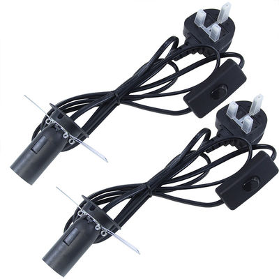 Ηλεκτρικό καλώδιο λαμπτήρα αλατιού UK Plug E14 με 303 Switch 1.2M