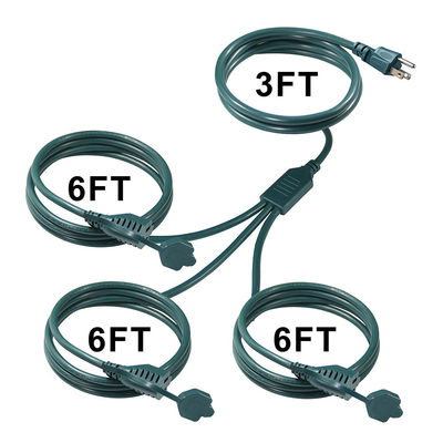 IP11 Πράσινο χρώμα Πολλαπλές οδούς US Cord 515P έως 3X Nema 515R Ηλεκτρική πρίζα
