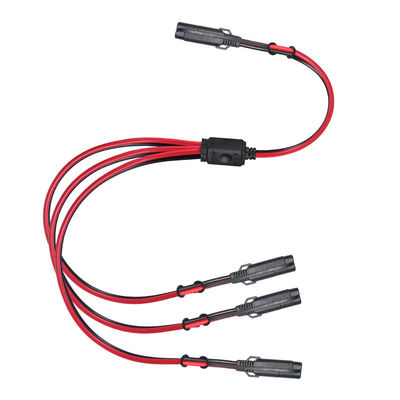 Κεφάλαιο επέκτασης SAE σε SAE 3 οδοι διαχωριστής 12V 16AWG 2FT 2 πιν γρήγορη αποσύνδεση πρίζας