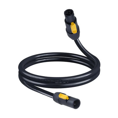 Εξωτερικό 20A αδιάβροχο καλώδιο ρεύματος 14AWG PowerCon True1 αρσενικό προς θηλυκό για το φως σκηνής, eutrik SAC3MX για SAC3FX καλώδιο ρεύματος∙ 32A 3-Φάση συνδέσμου κλειδώματος