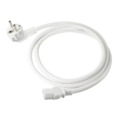 EU 3-Pin Plug to IEC C13 Power Cord - European Power Cable for Computer, Monitor, Printer, Adapter, 250V 10A