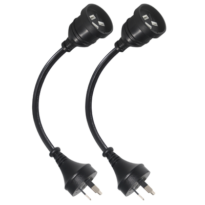Παγκόσμιο 3 Πιν Αυστραλία Aus NZs Plug Computer Cable Άντρας προς θηλυκό ηλεκτρικό καλώδιο