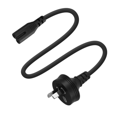 AU 2Pin προς IEC C7 Δυναμικό καλώδιο H03VV-F 0,75mm2 Χαλκό