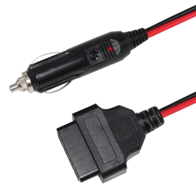 12V Καλώδιο τροφοδοσίας από αναπτήρα αυτοκινήτου σε OBD2 για διαγνωστικά με ασφάλεια για σαρωτή αυτοκινήτου, αναγνώστη κωδικών και ECU